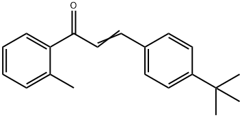 (2E)-3-(4-TERT-ブチルフェニル)-1-(2-メチルフェニル)プロプ-2-エン-1-オン 化学構造式