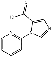 1-(Pyridin-2-yl)-1H-imidazole-5-carboxylic acid Struktur