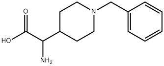 2-Amino-2-(1-benzylpiperidin-4-yl)acetic acid Struktur