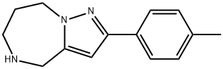 5,6,7,8-tetrahydro-2-p-tolyl-4H-pyrazolo[1,5-a][1,4]diazepine Struktur