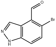 5-溴-1H-吲唑-4-甲醛,1781621-53-1,结构式