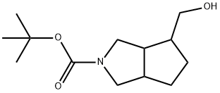 (3AR,4R,6AR)-4-羟甲基-六氢环戊烯[C]吡咯-2-羧酸叔丁酯, 1781984-45-9, 结构式