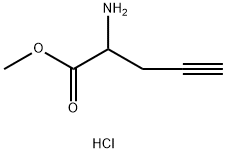 RS-2-Propynylglycine methyl ester hydrochloride 化学構造式