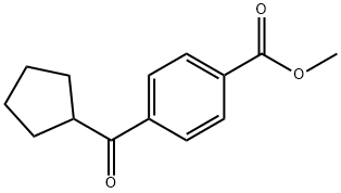 Benzoic acid,4-(cyclopentylcarbonyl)-,methyl ester Structure