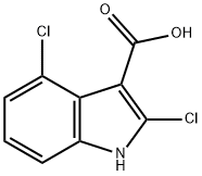2,4-dichloro-1H-indole-3-carboxylic acid Struktur