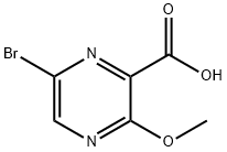 6-Bromo-3-methoxy-pyrazine-2-carboxylic acid,1785129-22-7,结构式