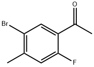 1-(5-Bromo-2-fluoro-4-methyl-phenyl)-ethanone Structure