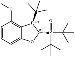 di-tert-butyl(3-(tert-butyl)-4-methoxy-2,3-dihydrobenzo[d][1,3]oxaphosphol-2-yl)phosphine oxide Structure