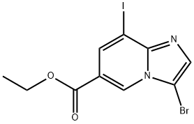 1799498-35-3 3-Bromo-8-iodo-imidazo[1,2-a]pyridine-6-carboxylic acid ethyl ester