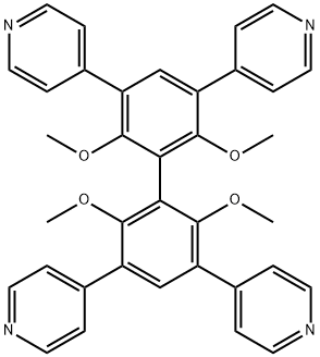 4,4',4'',4'''-(2,2',6,6'-TETRAMETHOXY-[1,1'-BIPHENYL] -3,3',5,5'-TETRAYL)TETRAPYRIDINE 结构式