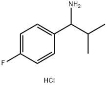 1-(4-FLUOROPHENYL)-2-METHYLPROPAN-1-AMINE HYDROCHLORIDE Structure