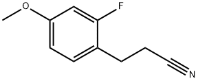 3-(2-fluoro-4-methoxyphenyl)propanenitrile Struktur