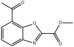 methyl 7-acetyl-1,3-benzoxazole-2-carboxylate Struktur