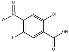2-Bromo-5-fluoro-4-nitro-benzoic acid Struktur