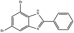 5,7-Dibromo-2-phenyl-1H-benzoimidazole,1806-09-3,结构式