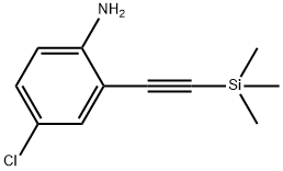 4-chloro-2-((trimethylsilyl)ethynyl)aniline Structure