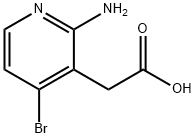 2-(2-amino-4-bromopyridin-3-yl)acetic acid Struktur
