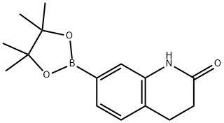 3,4-DIHYDRO-7-(4,4,5,5-TETRAMETHYL-1,3,2-DIOXABOROLAN-2-YL)QUINOLIN-2(1H)-ONE 结构式