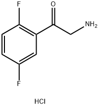 2-氨基-1-(2,5-二氟苯)乙酮盐酸盐,1809595-09-2,结构式