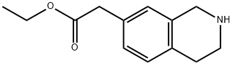 (1,2,3,4-Tetrahydro-Isoquinolin-7-Yl)-Acetic Acid Ethyl Ester 化学構造式