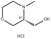 (R)-4-methyl-3-(hydroxymethyl)morpholine hydrochloride Structure