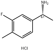 (1R)-1-(3-FLUORO-4-METHYLPHENYL)ETHYLAMINE HYDROCHLORIDE Struktur
