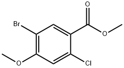 5-溴-2-氯-4-甲氧基苯甲酸甲酯, 1821493-72-4, 结构式