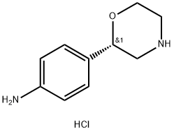 4-((S)-morpholin-2-yl)benzenamine hydrochloride Structure