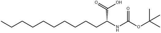 (R)-2-((叔丁氧基羰基)氨基)十二烷酸, 1821791-33-6, 结构式