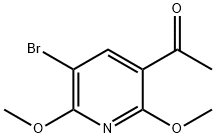 1-(5-BROMO-2,6-DIMETHOXYPYRIDIN-3-YL)ETHANONE Struktur