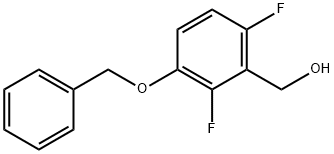 3-Benzyloxy-2,6-difluorobenzyl alcohol Struktur