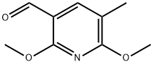 2,6-Dimethoxy-5-methylpyridine-3-carboxaldehyde Struktur