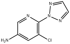 5-chloro-6-(2H-1,2,3-triazol-2-yl)pyridin-3-amine Structure
