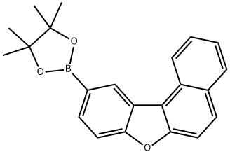 4,4,5,5-tetramethyl-2-(naphtho[2,1-b]benzofuran-10-yl)-1,3,2-dioxaborolane Structure