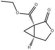 ethyl (1R,5S)-2-oxo-3-oxabicyclo[3.1.0]hexane-1-carboxylate Struktur