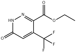 ethyl 6-oxo-4-(trifluoromethyl)hexahydropyridazine-3-carboxylate Struktur