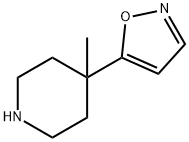 5-(4-methylpiperidin-4-yl)-1,2-oxazole Struktur