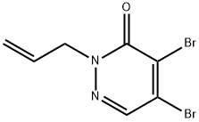 2-Allyl-4,5-dibromo-2H-pyridazin-3-one Structure