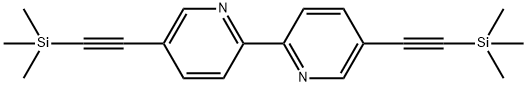 5,5′-ビス(トリメチルシリルエチニル)-2,2′-ビピリジン 化学構造式
