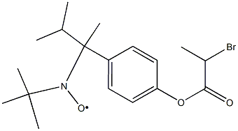 1-[4-(2-溴-1-氧代丙氧基)苯基]-1,2-二甲基丙基1,1-二甲基乙基亚硝酸盐,1872202-95-3,结构式