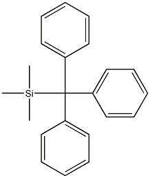 trimethyl-trityl-silane 化学構造式
