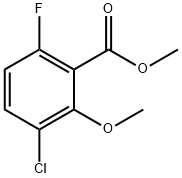Methyl 3-Chloro-6-fluoro-2-methoxybenzoate Struktur