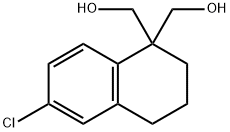 (6-chloro-1,2,3,4-tetrahydronaphthalene-1,1-diyl)dimethanol Struktur