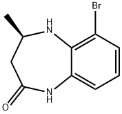 (R)-6-BROMO-4-METHYL-4,5-DIHYDRO-1H-BENZO[B][1,4]DIAZEPIN-2(3H)-ONE Struktur