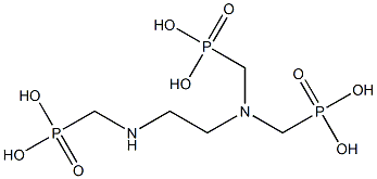 Phosphonic acid, [[[2-[bis(phosphonomethyl)amino]ethyl]amino]methyl]- 化学構造式