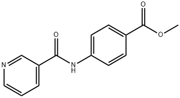 methyl 4-(pyridine-3-carbonylamino)benzoate Struktur