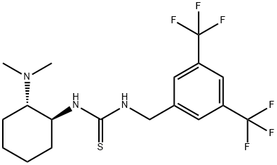 1-(3,5-双(三氟甲基)苄基)-3-((1S,2S)-2-(二甲基氨基)环己基)硫脲 结构式
