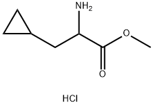 2-氨基-3-环丙基丙酸甲酯盐酸盐 结构式