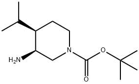 2-Methyl-2-propanyl (3S,4R)-3-amino-4-isopropyl-1-piperidinecarboxylate|