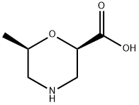 (2R,6R)-6-methylmorpholine-2-carboxylic acid Structure